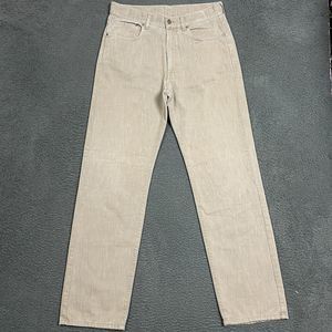 Ermenegildo Zegna Jeans Mens 34 Beige Tan Zegna Sport Straight Fit Casual 32x32